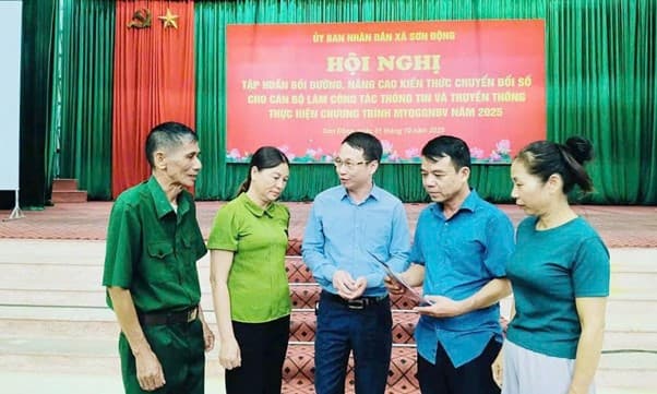 Xã Sơn Động: Xây dựng nông thôn mới gắn với chuyển đổi số